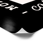 Coffee and running lovers run club funny poster (Ecke)