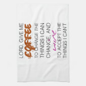 Coffee and Wine Geschirrtuch (Vertikal)