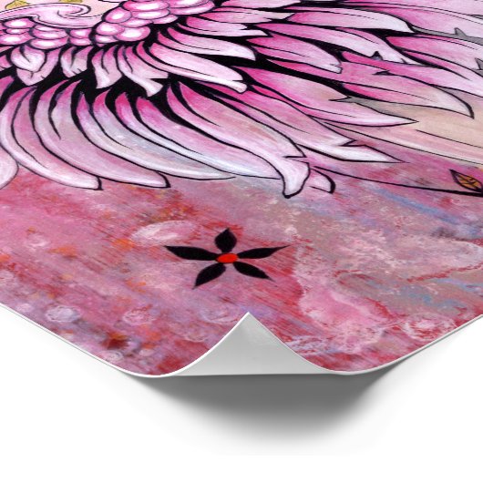 Coffee Angel Print Poster (Ecke)