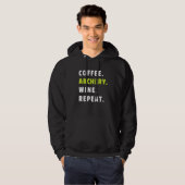 Coffee Archery Wine Repeat Bow And Arrow Sport Fun Hoodie (Vorne ganz)