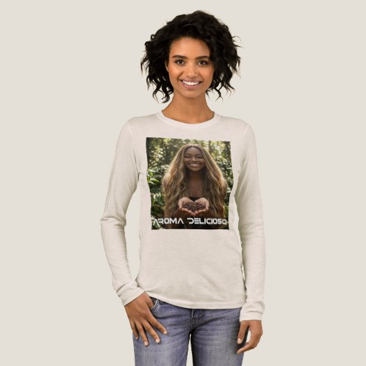 COFFEE - AROMA DELICIOSO Tri-Blend SHIRT (Volle Vorderseite)