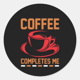 Coffee Art Coffee Komplettes Runder Aufkleber