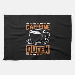 Coffee Art Coffeine Queen Geschirrtuch