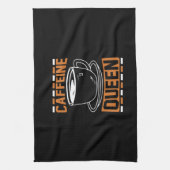 Coffee Art Coffeine Queen Geschirrtuch (Vertikal)