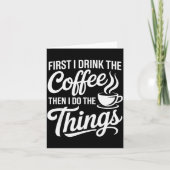 Coffee Art For Men Women Cappuccino Drinker Coffee Karte (Vorderseite)