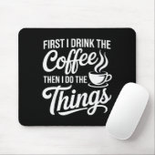 Coffee Art For Men Women Cappuccino Drinker Coffee Mousepad (Mit Mouse)