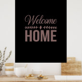 Coffee Art Welcome Zuhause Poster (Küche)