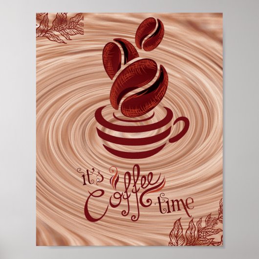 Coffee Artwork Decor Wandaufhängung Espresso Digit Poster (Vorne)