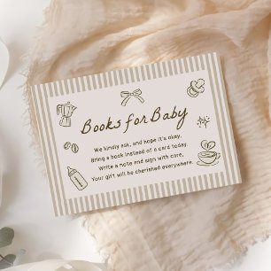 Coffee Baby braut Baby Shower Bücher für Baby Begleitkarte