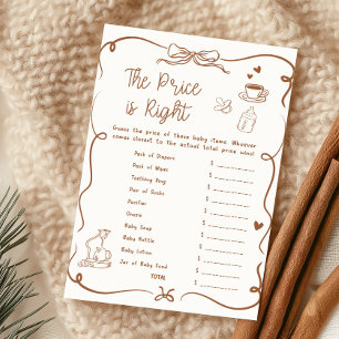 Coffee Baby braut das Spiel The Price Is Right