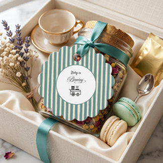 Coffee Baby Is Brew Moderne Geschenk-Tags für Baby Geschenkanhänger