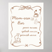 Coffee Baby is Brewing Shower Mom Osa Bar Sign Poster (Vorne)
