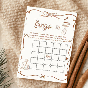 Coffee Baby ist Brauende Baby Shower Bingo Spiel