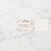 Coffee Baby ist die Baby-Dusche Wasserflaschenetikett (Einzelnes Label)