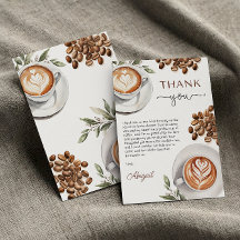 Coffee Baby Shower - a Baby is breit Danke