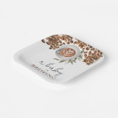 Coffee Baby Shower - ein Baby wird brauen Pappteller (Gewinkelt)