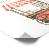 Coffee baby shower How big is mommy's belly  Poster (Ecke)