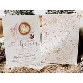 Coffee baby shower Is Brewing  bow Einladung