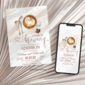 Coffee baby shower Is Brewing bow Einladung