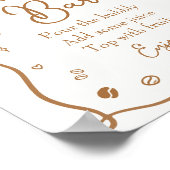 Coffee Baby Shower Momosa Bar Poster (Ecke)