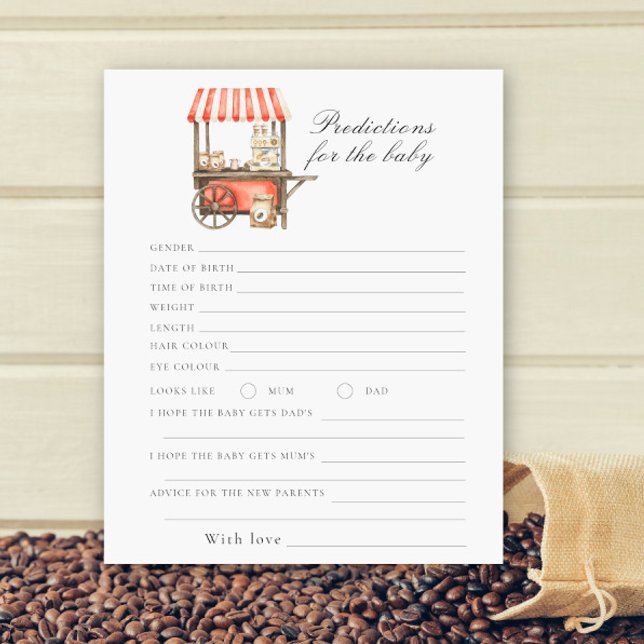 Coffee baby shower - predictions and advice baby (Von Creator hochgeladen)