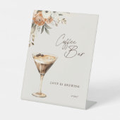 Coffee Bar Brautparty Espresso Martini Sockelschild (Vorderseite)