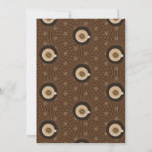 Coffee Bar Brautparty Gold Script Einladung (Rückseite)