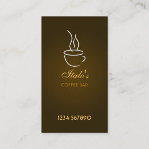 Coffee Bar Business Card Visitenkarte