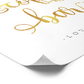 "Coffee Bar" Goldzeichen Poster (Ecke)
