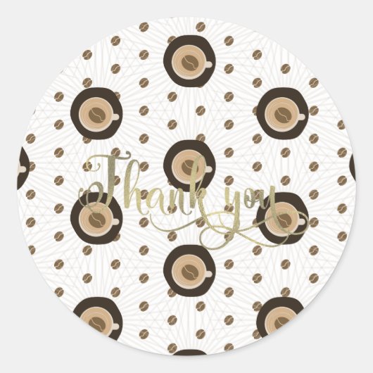 Coffee Bar Latte Brautparty Foil Skript Runder Aufkleber (Vorderseite)