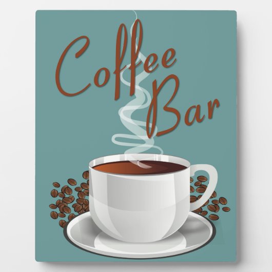 Coffee Bar Sign Fotoplatte (Vorderseite)