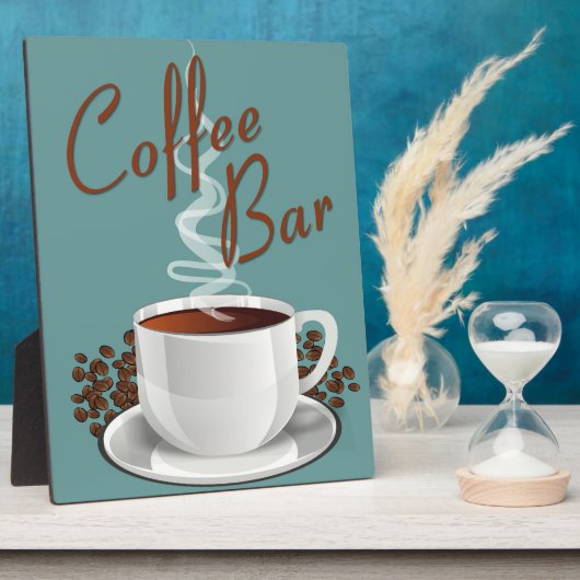 Coffee Bar Sign Fotoplatte (Seite)