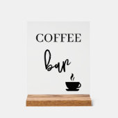 Coffee bar wedding Acrylic sign Acrylschild (Vorderseite)