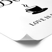 Coffee Bar Wedding Sign Poster (Ecke)