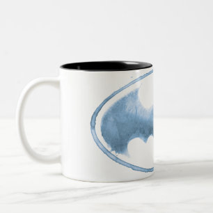 Coffee Bat Symbol - Blau Zweifarbige Tasse