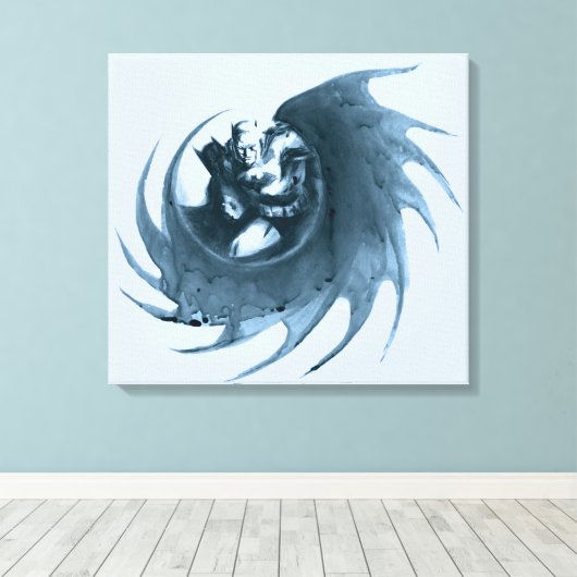 Coffee Batman Leinwanddruck (Insitu (Holzboden))