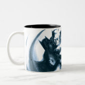 Coffee Batman Zweifarbige Tasse (Links)