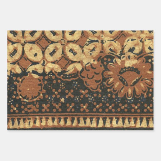 Coffee Bean Batik Art Design Geschenkpapier Set (Vorderseite 2)