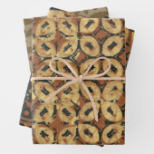 Coffee Bean Batik Art Design Geschenkpapier Set (Beispiel)