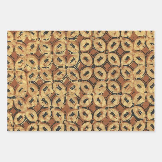 Coffee Bean Batik Art Design Geschenkpapier Set (Vorderseite)