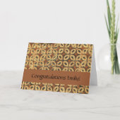 Coffee Bean Batik Art Design Karte (Vorderseite)