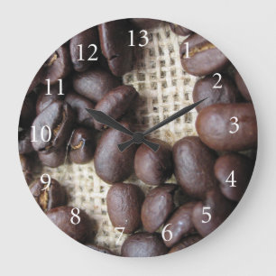 Coffee Bean Clock Große Wanduhr