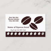 Coffee Bean Espresso Stand Loyalty Punch Card Treuekarte (Vorderseite)