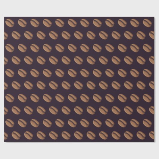 Coffee Bean Icon Geschenkpapier (Flach)
