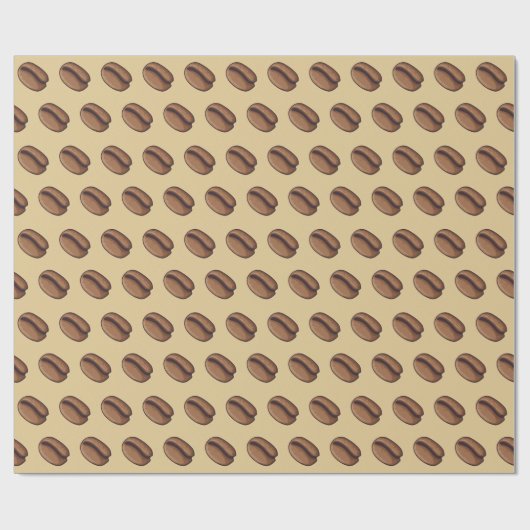 Coffee Bean Icon Geschenkpapier (Flach)