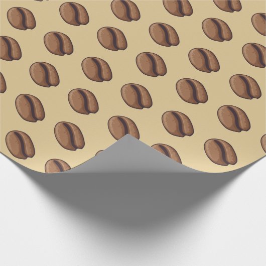 Coffee Bean Icon Geschenkpapier (Ecke)