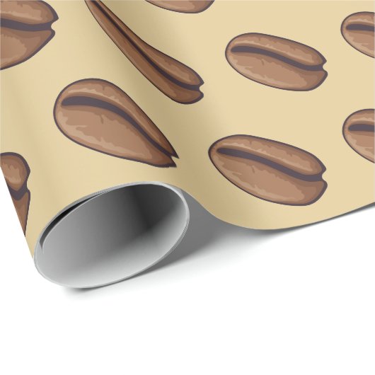 Coffee Bean Icon Geschenkpapier (Rolleneckpunkt)