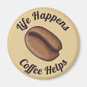 Coffee Bean Icon Magnet (Vorne)