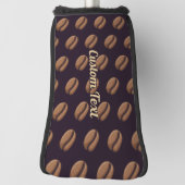 Coffee Bean Icon Muster Golf Head Cover Headcover (Rotieren 90)
