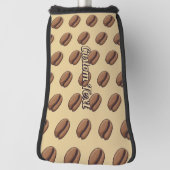 Coffee Bean Icon Muster Golf Head Cover Headcover (Rotieren 90)